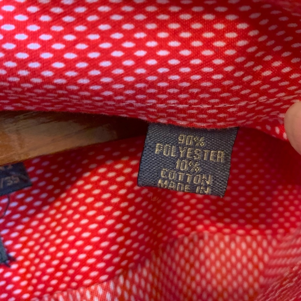 Black Label by Ruffini Men’s Red Casual Shirt - Picture 6 of 7
